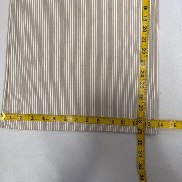 Zara Womens Khaki Striped Wide Leg High Rise Palazzo Boho Pull On Size Small - Picture 2 of 6